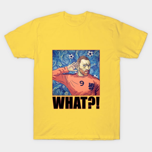 Football Art - Van Gogh - Starry Night - WHAT?! (ALTERNATE) T-Shirt by OG Ballers